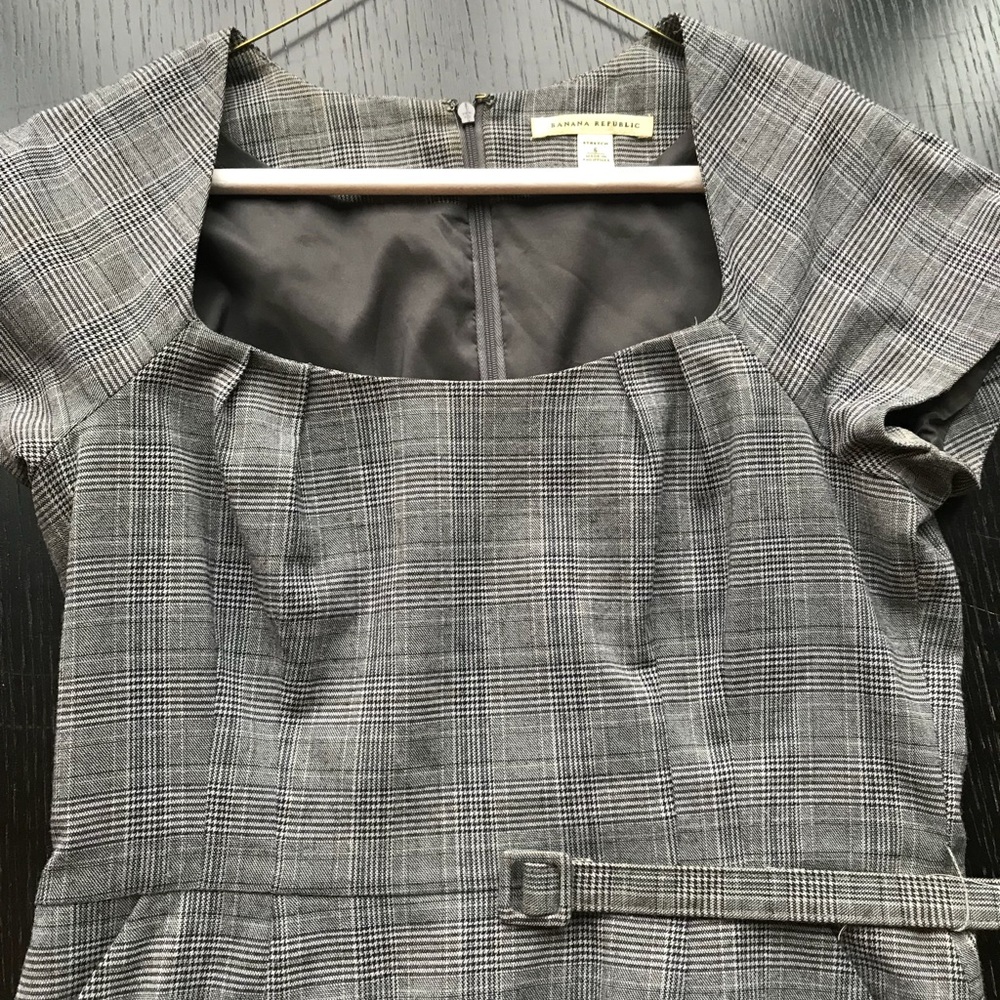 Banana Republic Plaid Sheath Dress